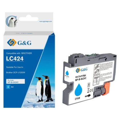 Brother LC424 C blæk CMYK