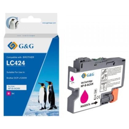 Brother LC424 M blæk CMYK
