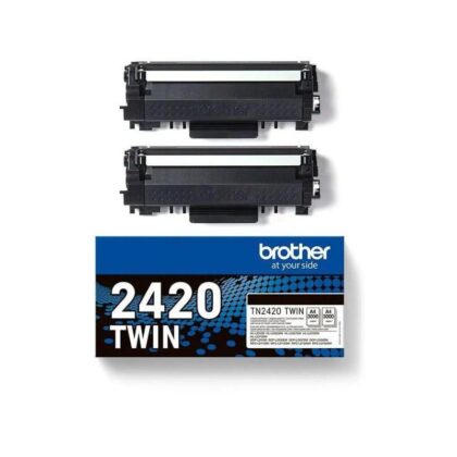 Brother Toner TN2420TWIN / TN-2420TWIN XL Doppelpack Black