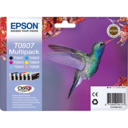 Epson Ink C13T08074011 / T0807 Multipack BK,C,M,Y,PC,PM