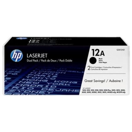 HP Toner Q2612AD / 12AD Double pack Black
