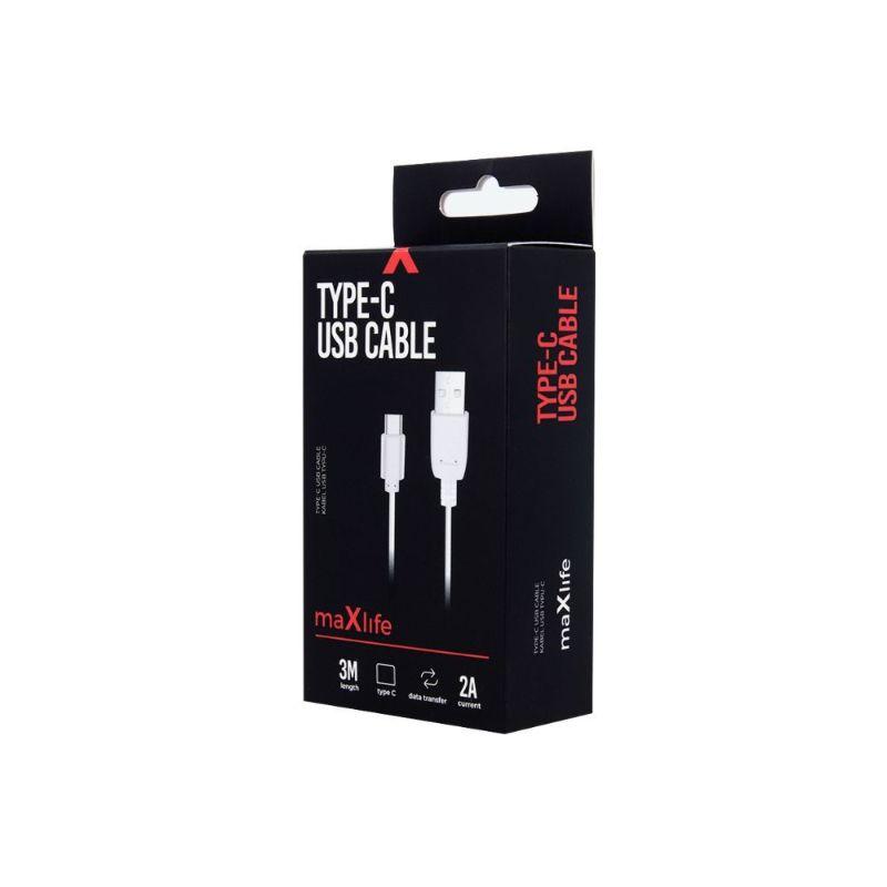 maXlife 3m Type-C kabel 2A - Billede 2