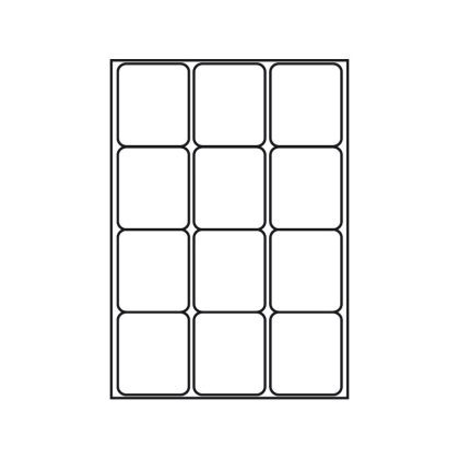 Kopi & Laseretiket 635x72mm 100 Pakk