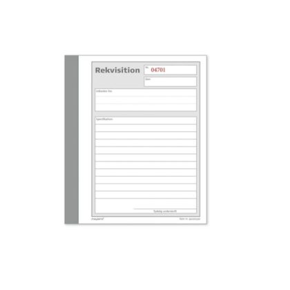 Bilagsblok, med kopi 108 x 150 mm