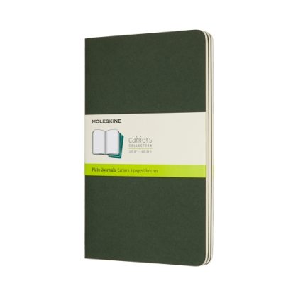 Cahier Journal Blank Large Grøn 3-Pak
