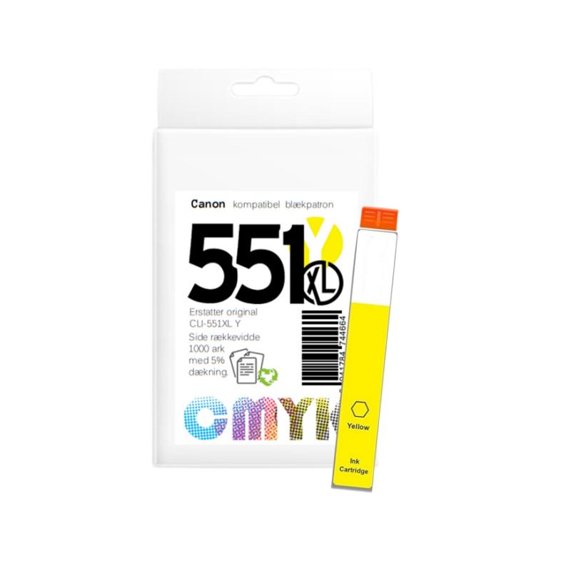 Canon CLI 551Y blæk CMYK - Billede 2