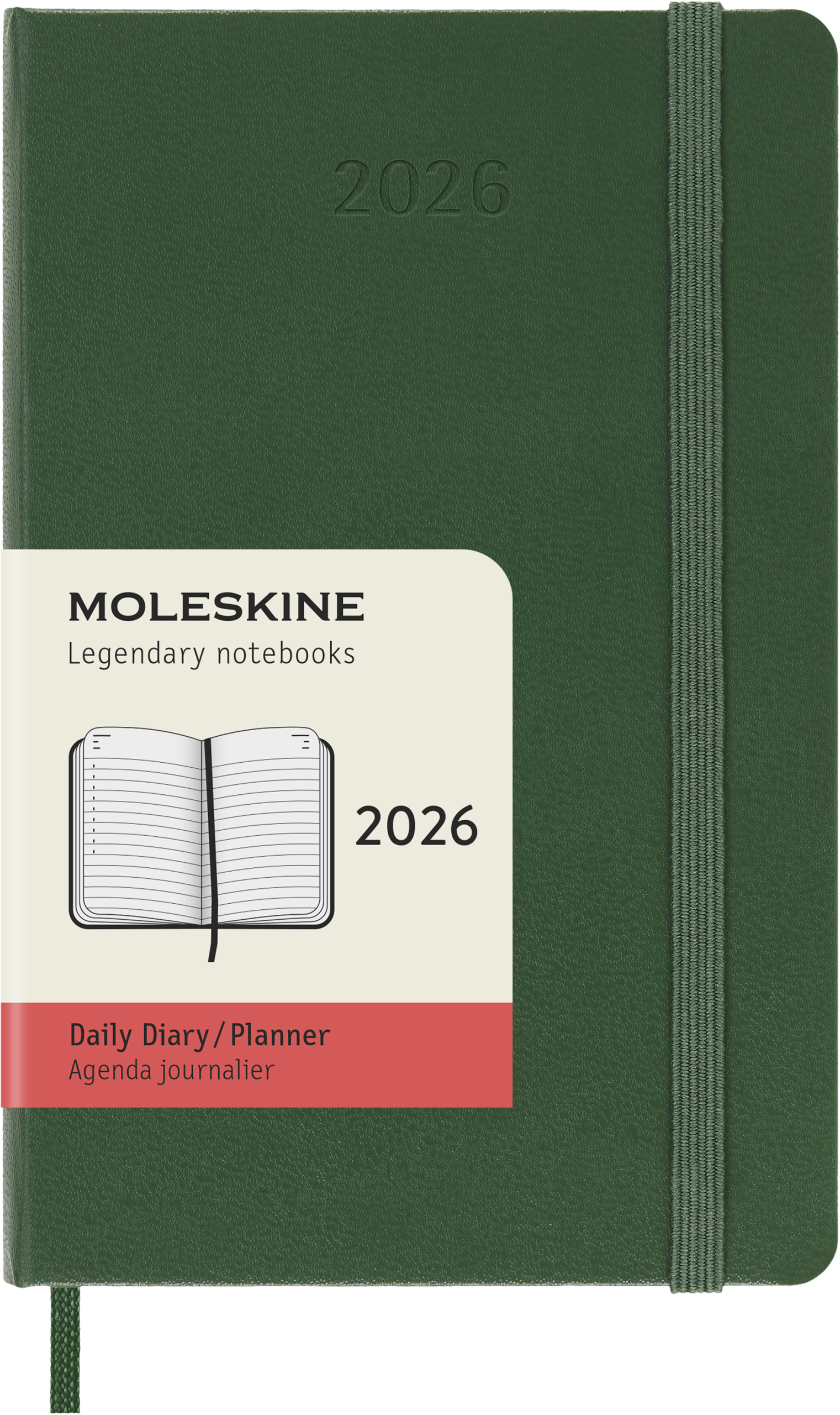 Classic Hard 12M Daily Pocket Myrtle Green 2026