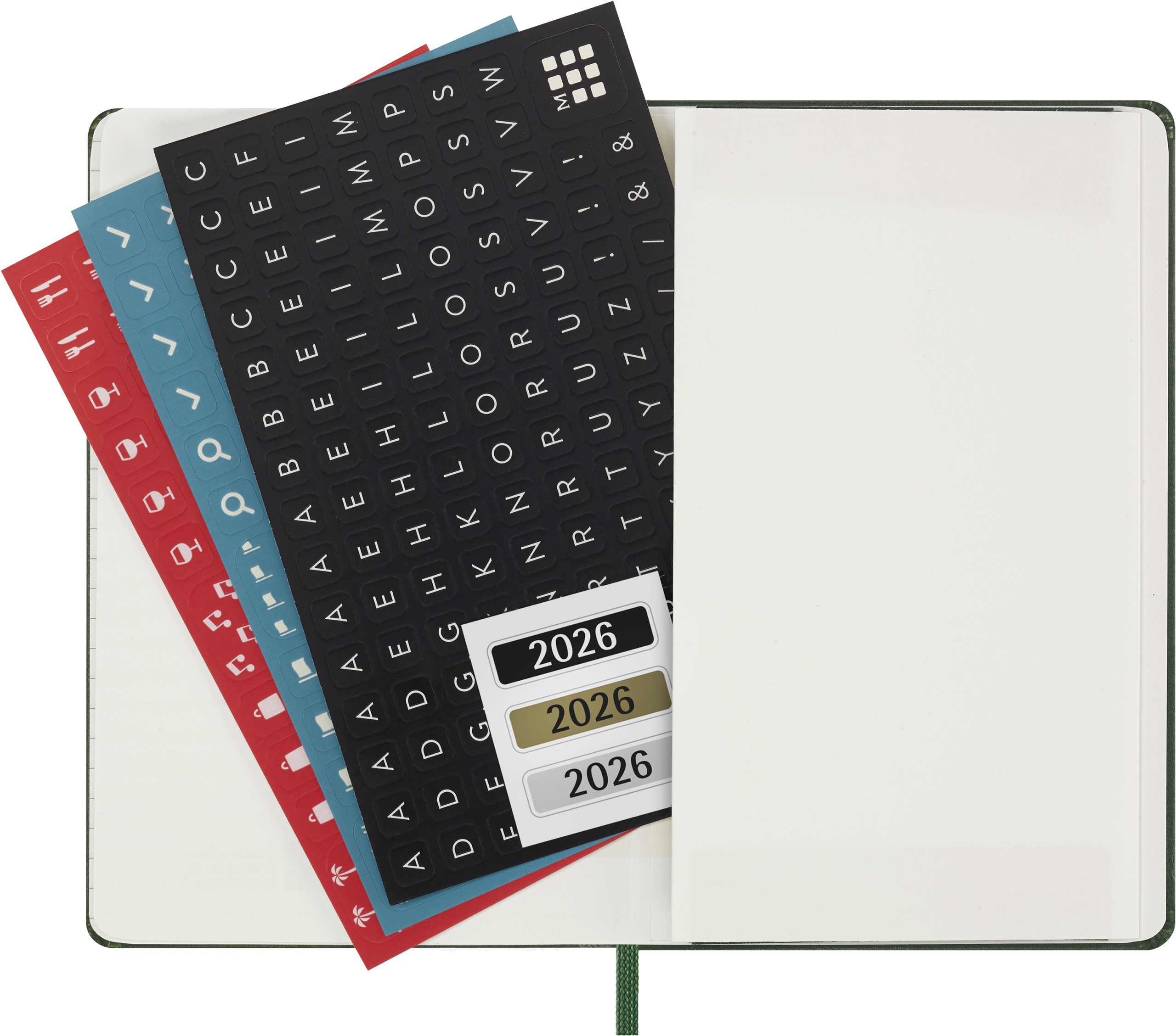 Classic Hard 12M Week Note Pocket Myrtle Green 2026 - Billede 6