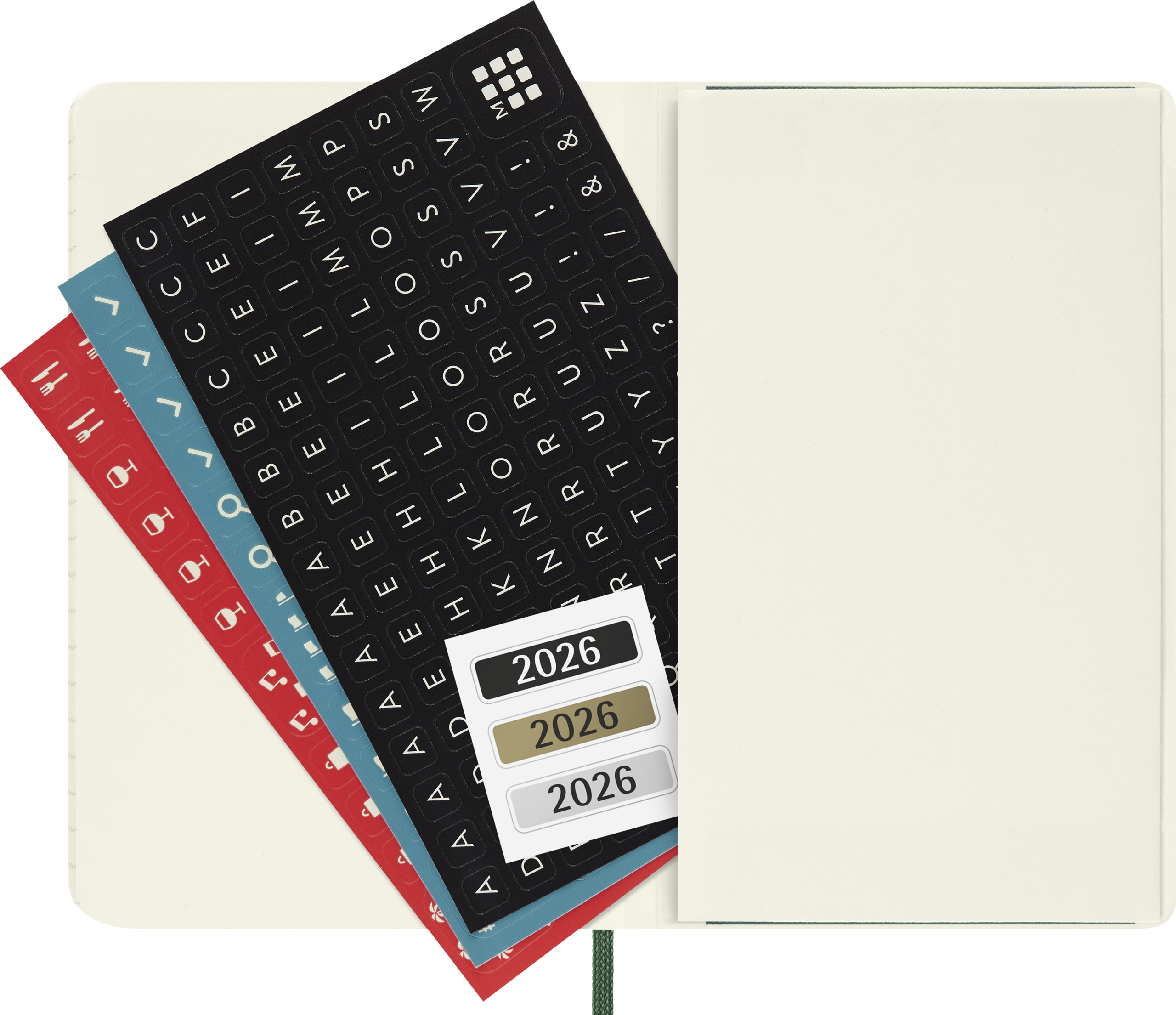 Classic Soft 12M Week Note Pocket Myrtle Green 2026 - Billede 6