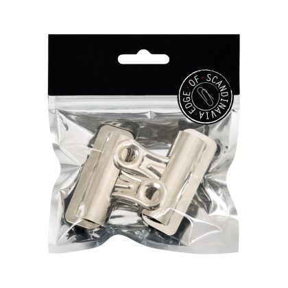 Edge of Scandinavia Bulldogklemme Med Magnet 50mm 2st Sølv