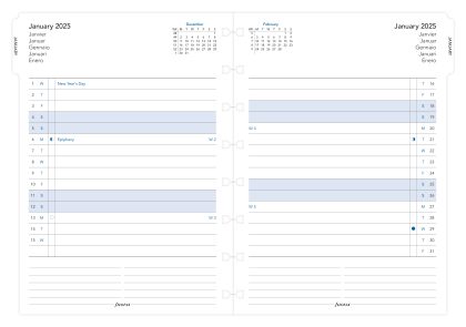 Filofax Månedsplan Notebook A5 2025