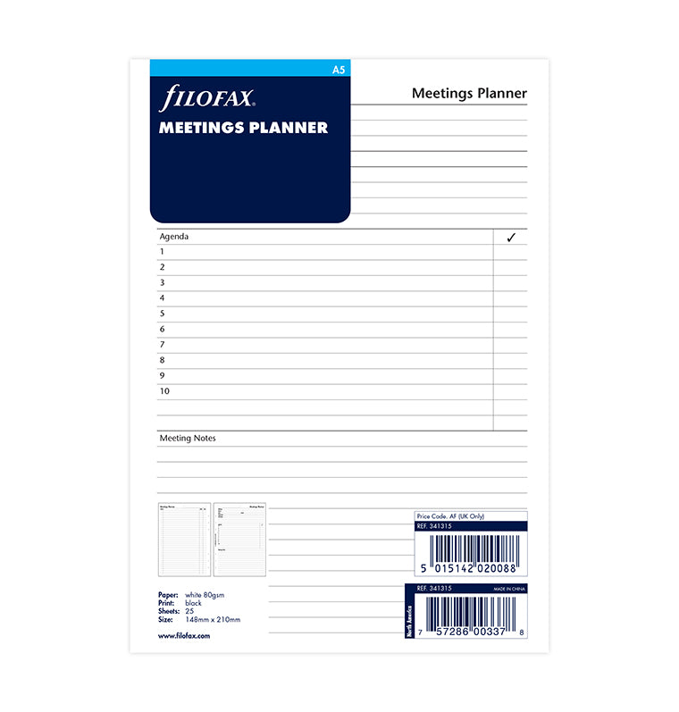 Filofax Mødeplanlægger A5 - Billede 2