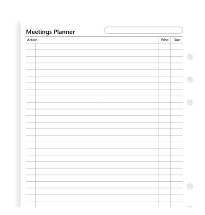 Filofax Mødeplanlægger A5