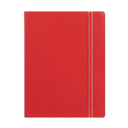 Filofax Notesbog A5 Linjerad Röd