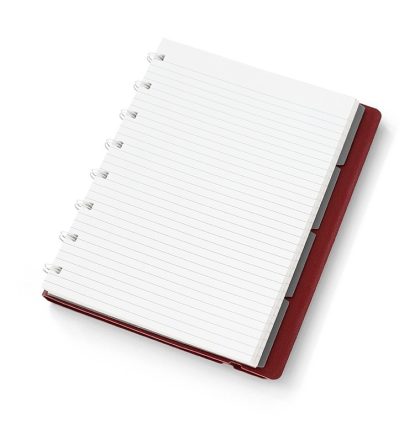 Filofax Notesbog A5 Linjeret Burgundy