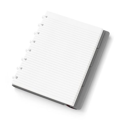 Filofax Notesbog A5 Linjeret Graphite
