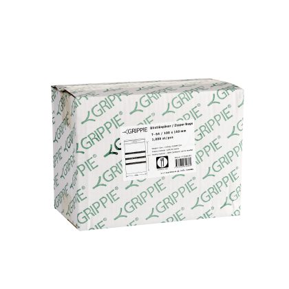 Grippie Lynlåsposer Nr-65 80x120mm Med Skrivefelt