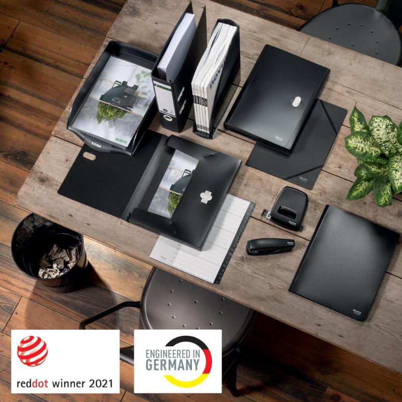 Hængemappe m.mekanisme recycle A4 sort - Billede 4