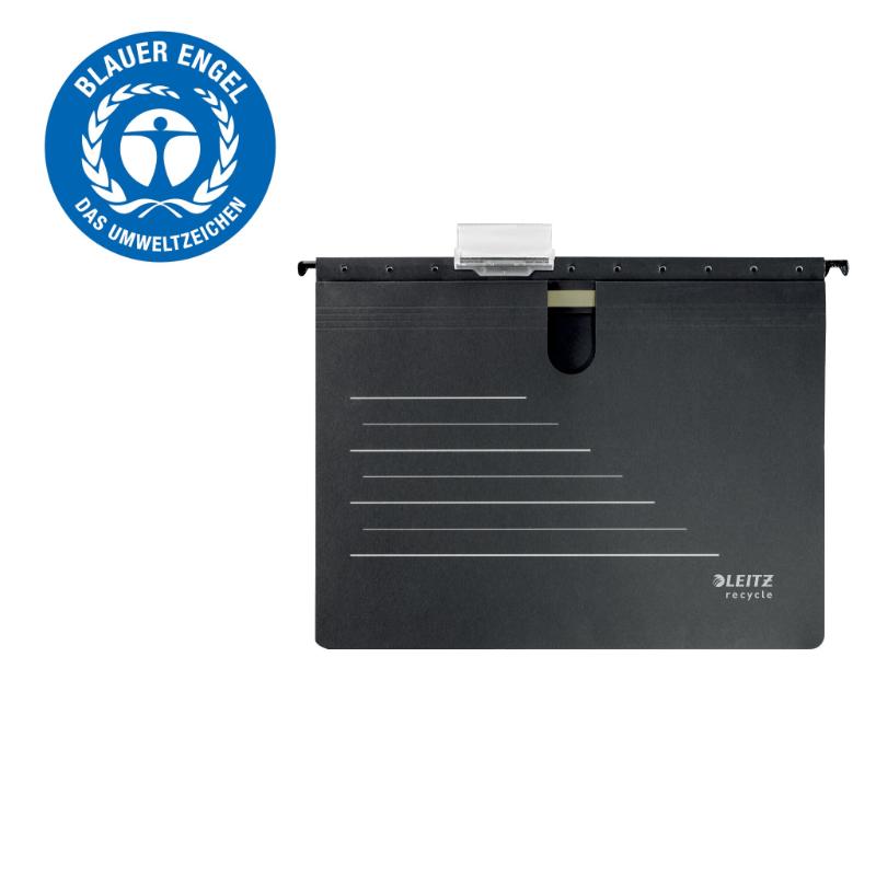 Hængemappe m.mekanisme recycle A4 sort - Billede 10