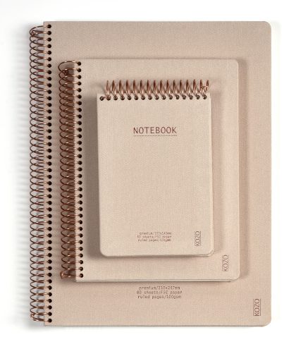 KOZO Notesbog A4 Premium Sand