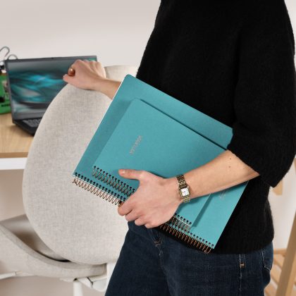 KOZO Notesbog A4 Premium Steel Blue