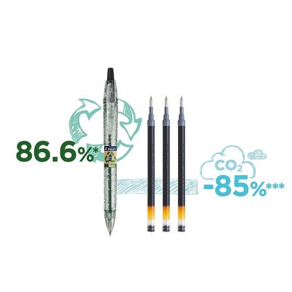 Kuglepen m.klik B2P Ecoball medium rød