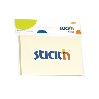 Notesblok 76x127 100 Blad Gul Forhandlerpakke