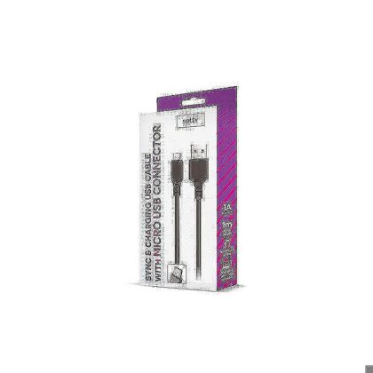1m micro USB lade og data kabel