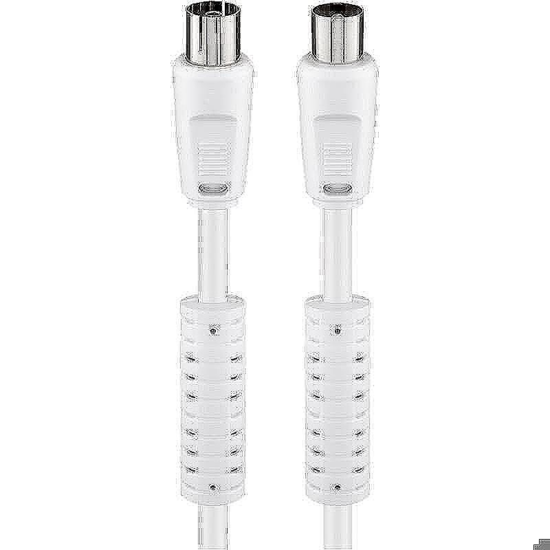 Antenne kabel 10m hvid 100hz ferrit