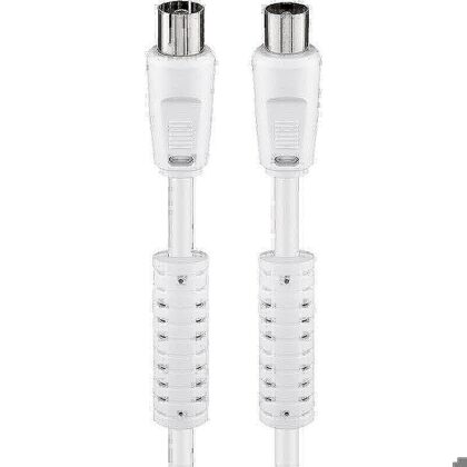 Antenne kabel 3.5m hvid 100hz Ferrit
