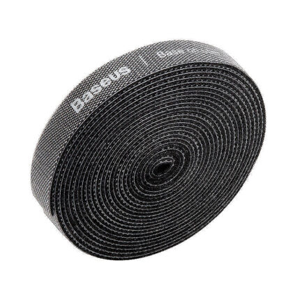 Velcro tape 3m Sort