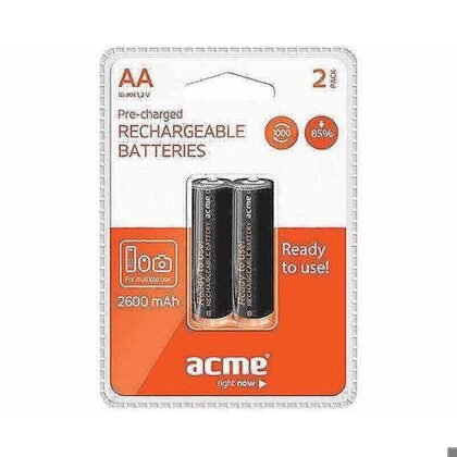 Batterier, AA R06 2600 mAh Genopladelig