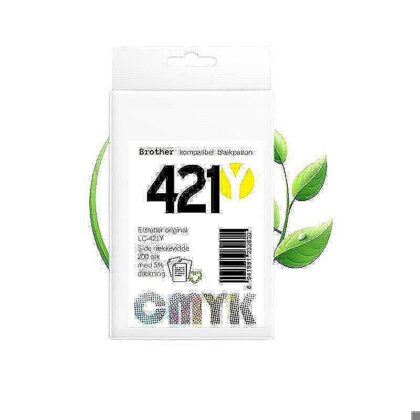 Brother LC421 Y blæk CMYK