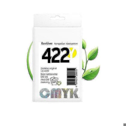 Brother LC422 Y blæk CMYK