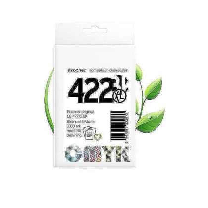 Brother LC422XL BK blæk CMYK