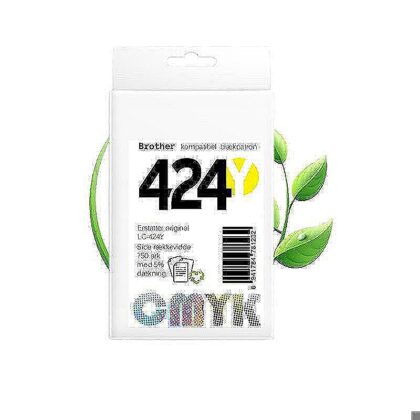 Brother LC424 Y blæk CMYK