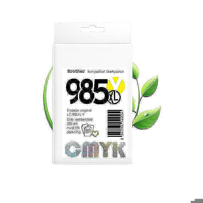 Brother LC985Y blæk CMYK