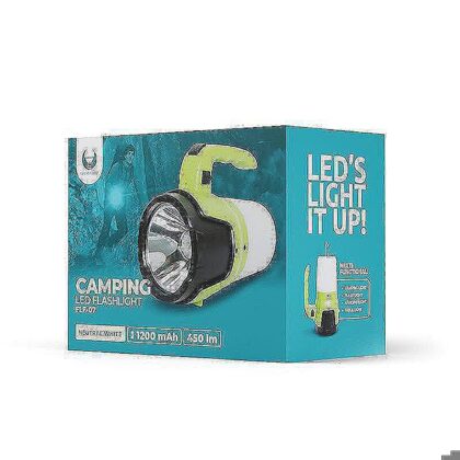 Camping lampe 2i1 1200mAh 450lm