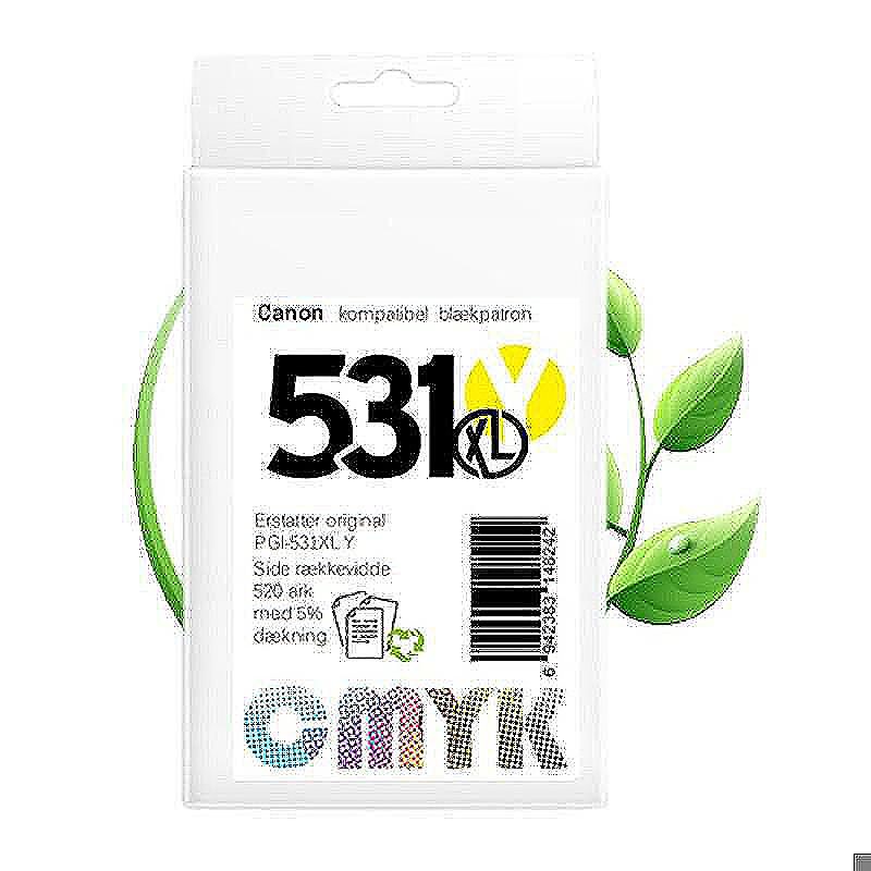 Canon CLI-531XL Y blæk CMYK