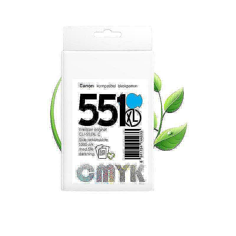 Canon CLI 551C blæk CMYK