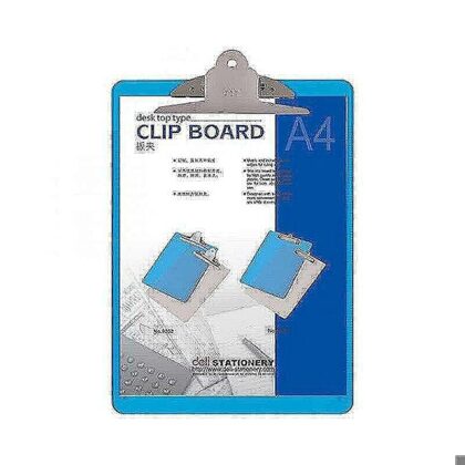 Clipboard A4 i blå plast