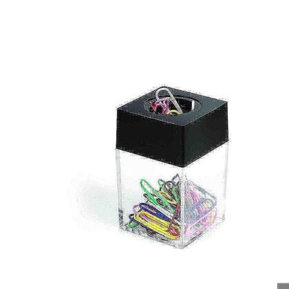 Clips holder i plast med magnet 70x40x40