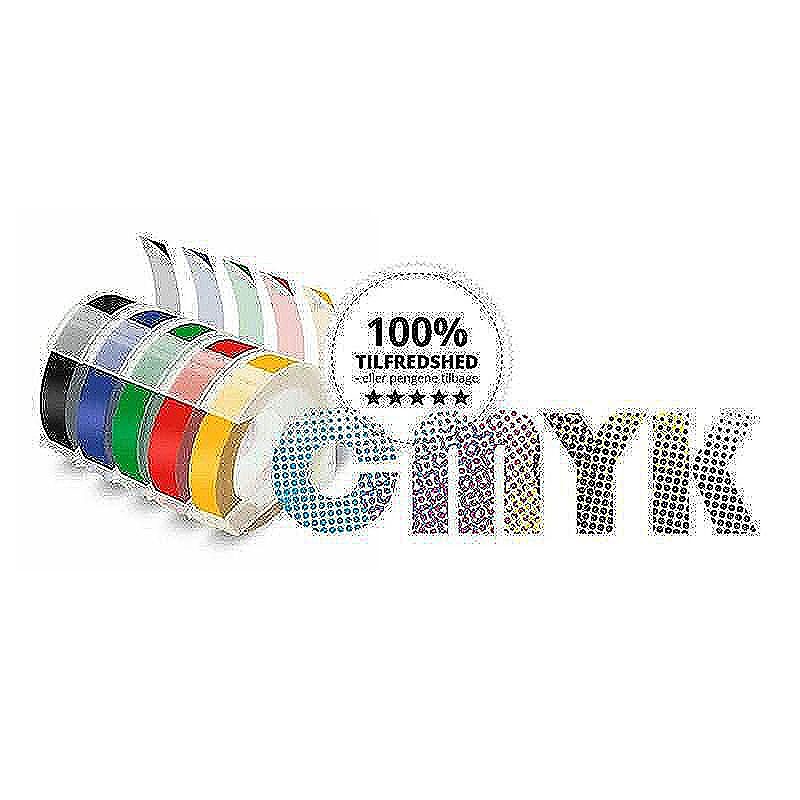 DYMO 3D tape 9mm blå CMYK komp.