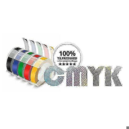DYMO 3D tape 9mm gul CMYK komp.
