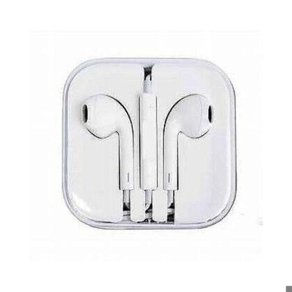 Earphones, Hvid med microfon i Box