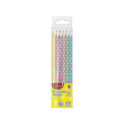 Farve blyanter Pastel 6 pak