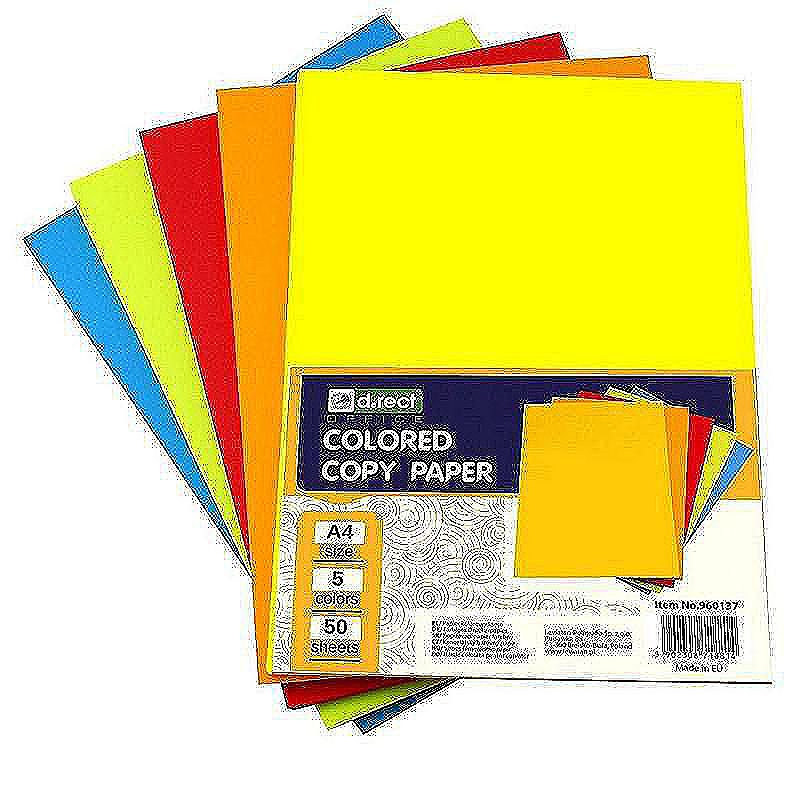 Farvet A4 papir XL sampakke