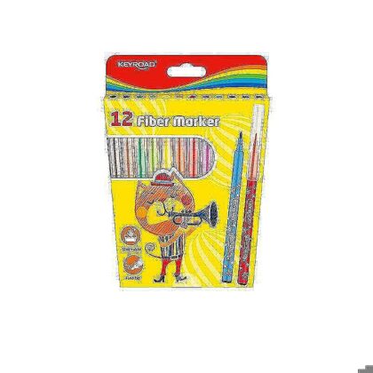 Fiber markers 12 styks pakke