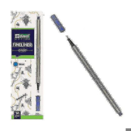 Finliner pen D407 artist Blå