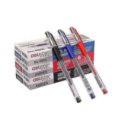 Gel pen Sort ergo gummi grip